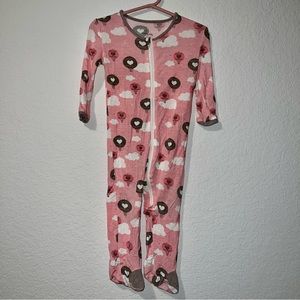 Silkberry baby zip up footie